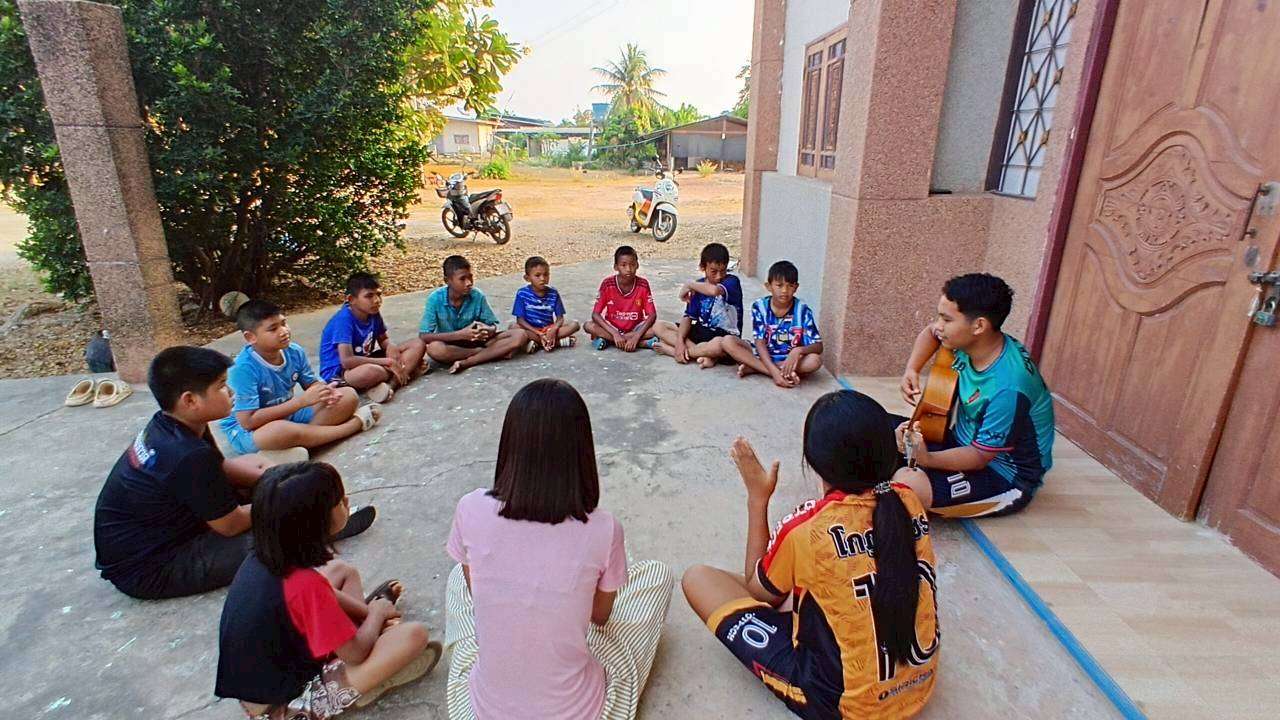 Learn and practice worship songs.