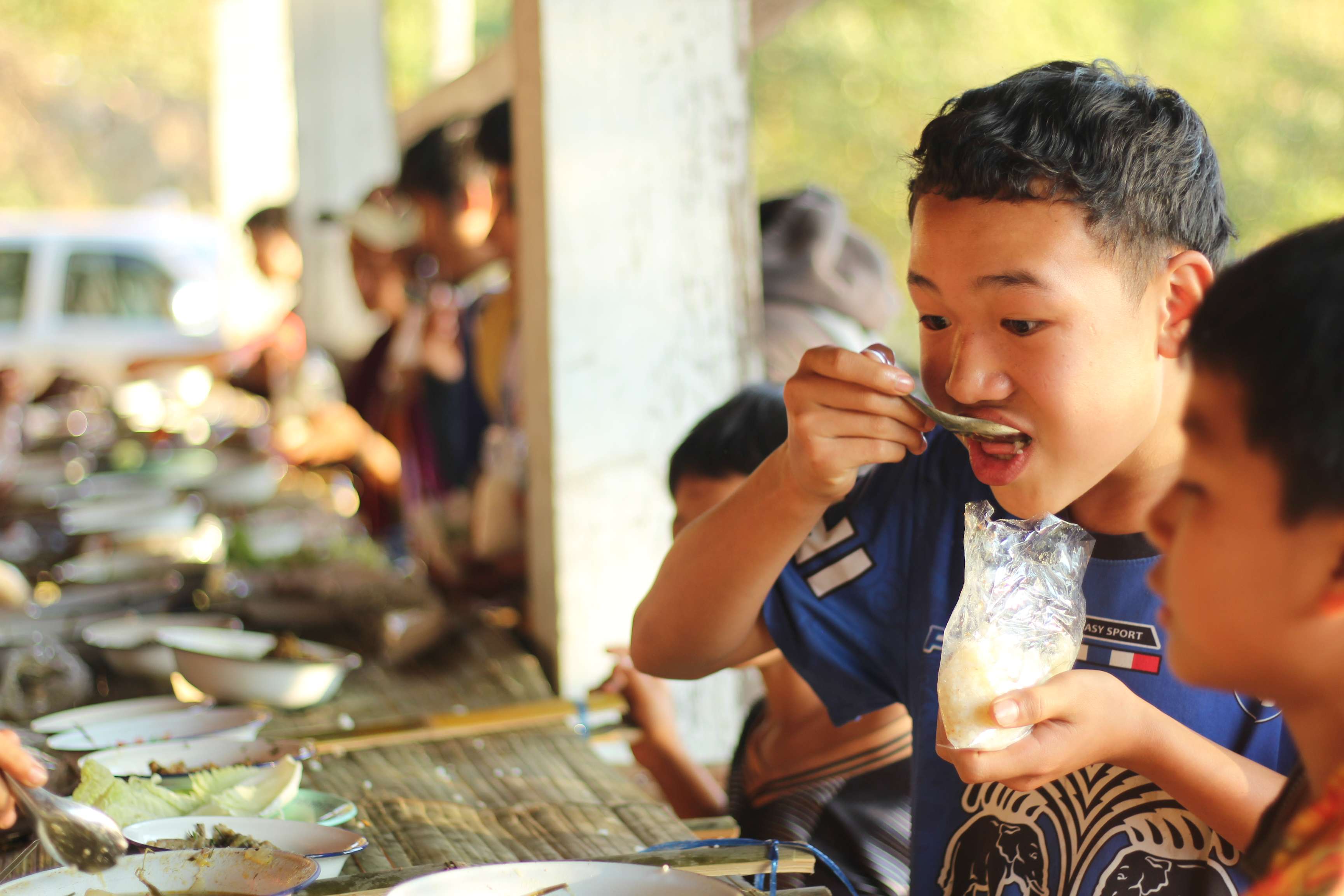 A healthy meal kids normally would not have access to
