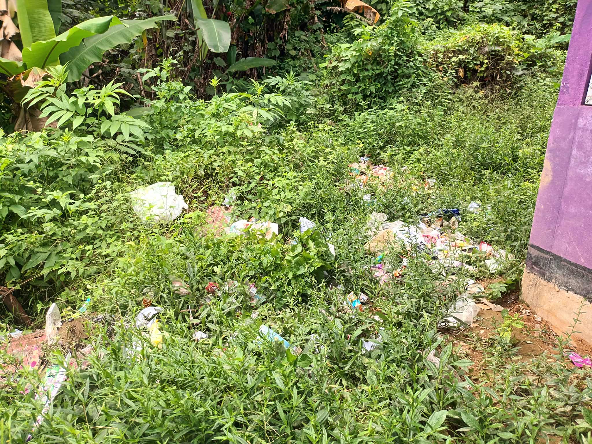 Garbage that still needs to be collected properly
