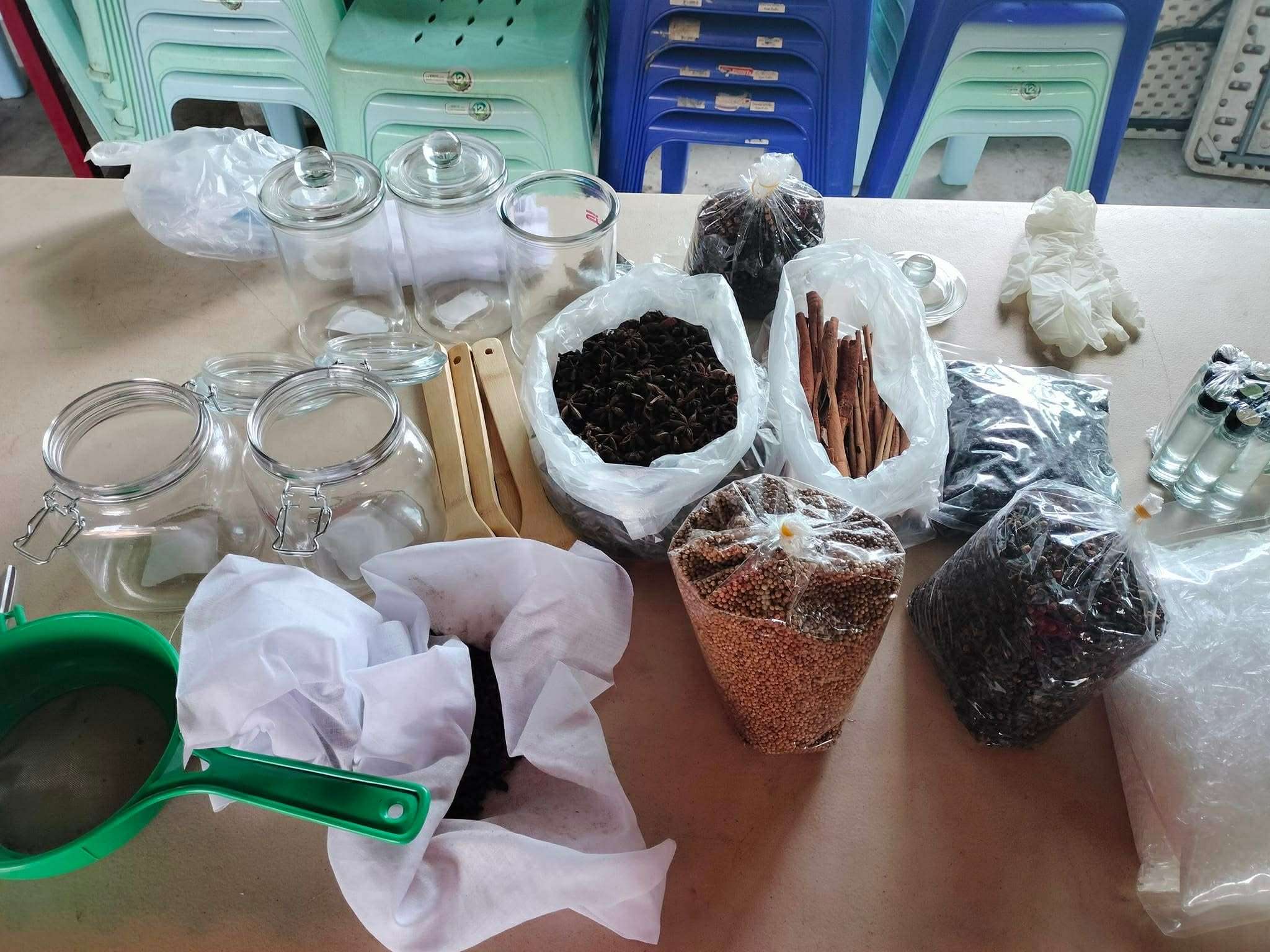 Gathering Nature's Bounty: Allocating local herbs for our herbal product project.