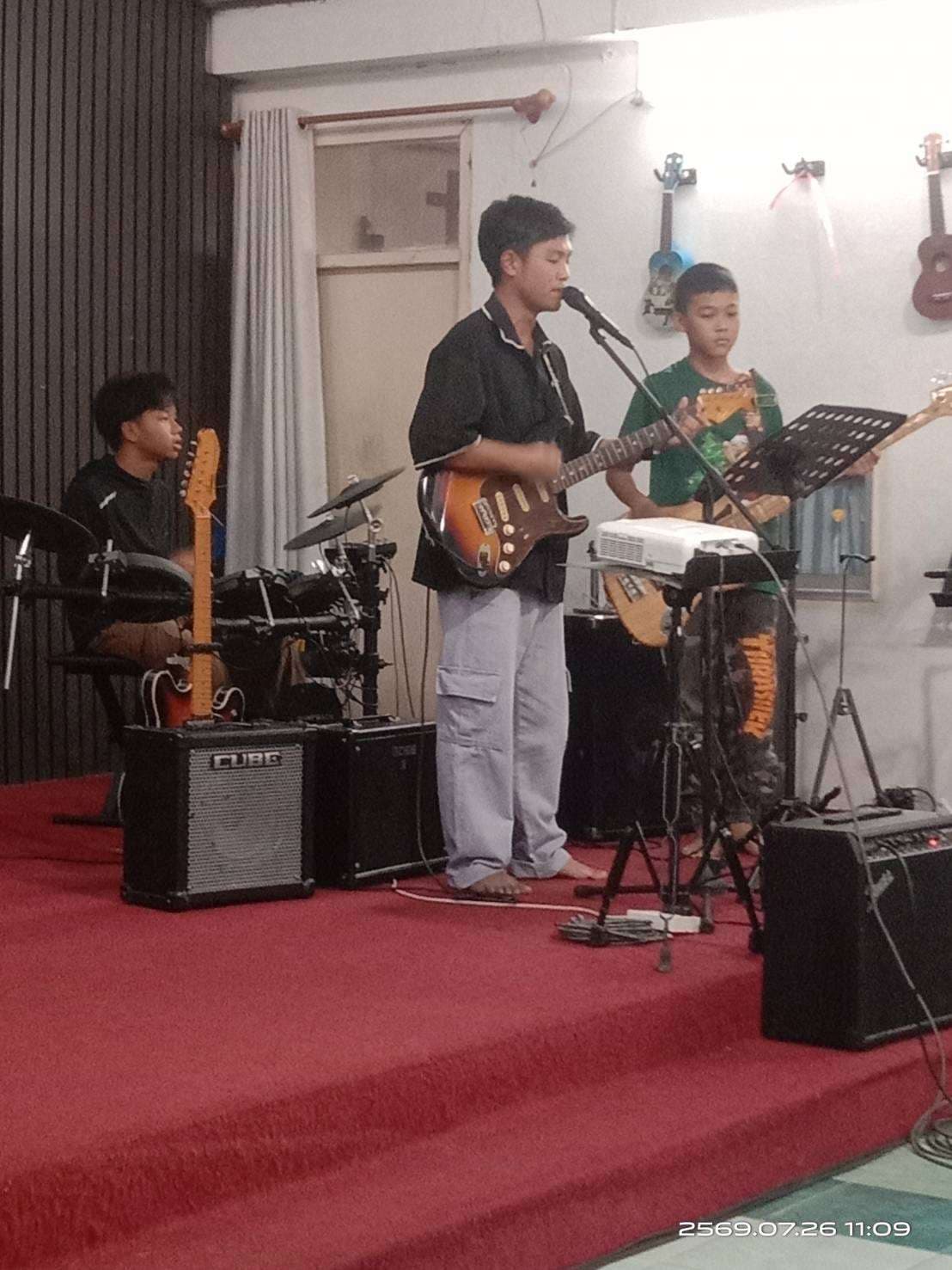 Children who study music play worship music.