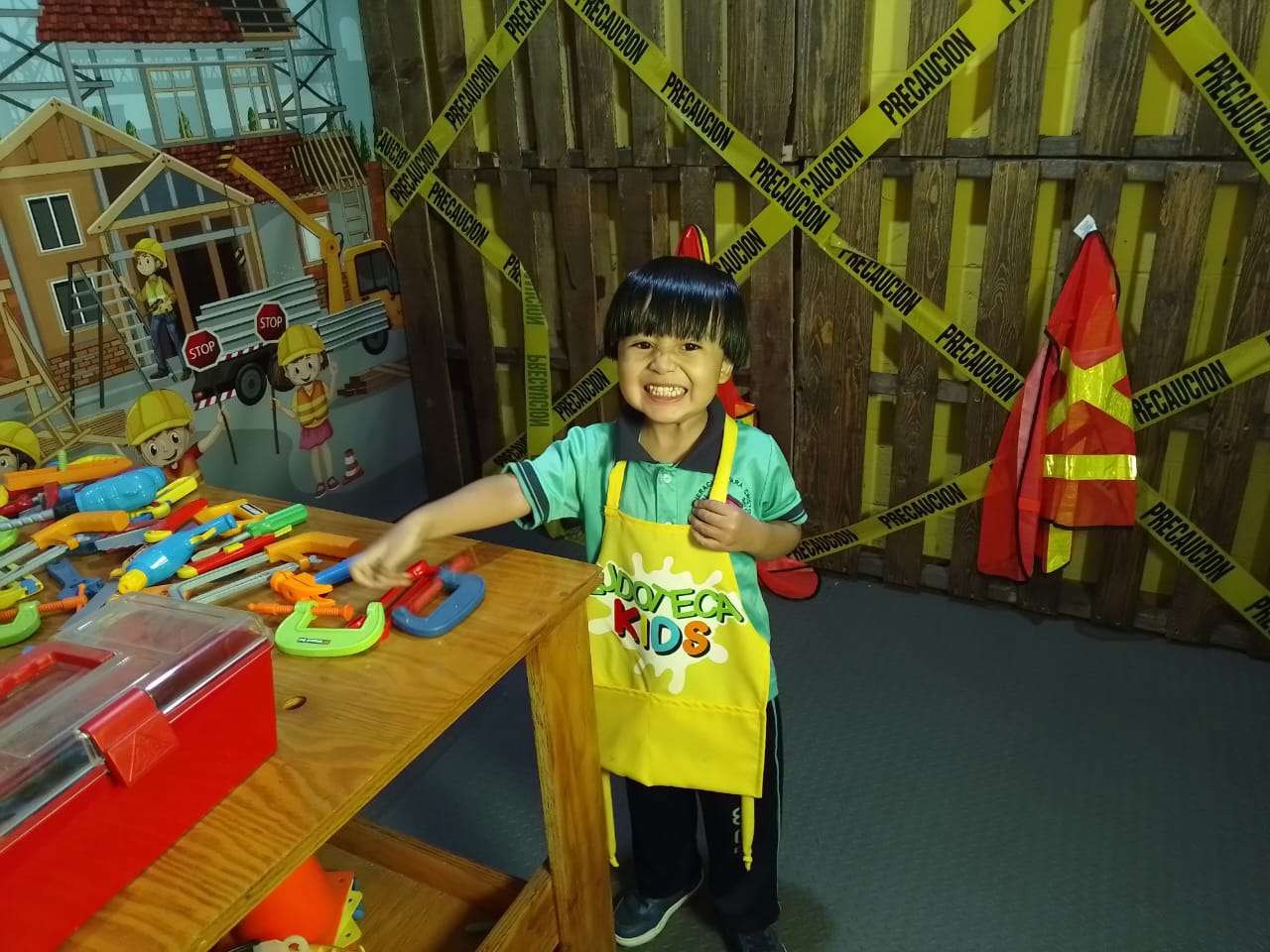Samuel was happy when the playroom was open