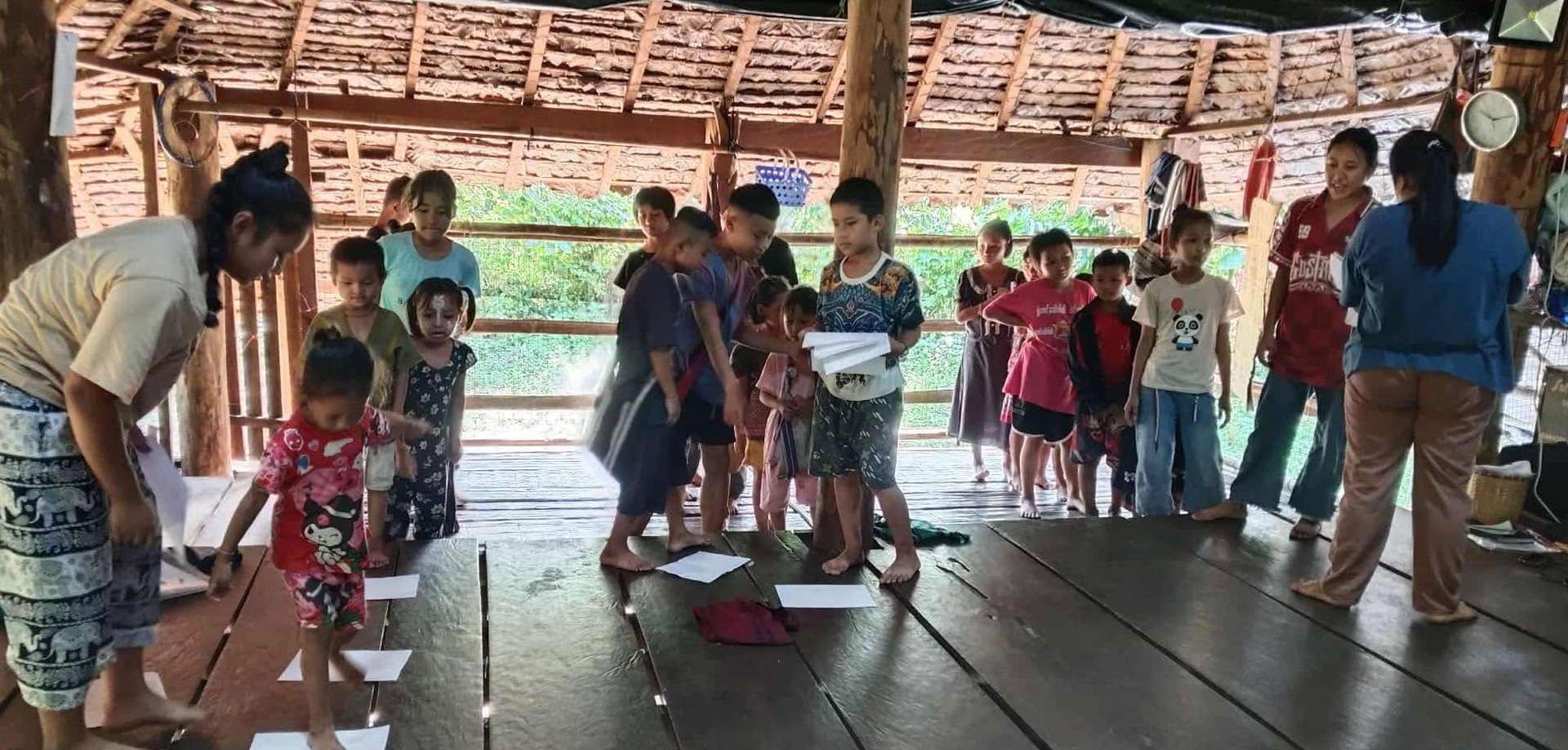 Children doing activities.
