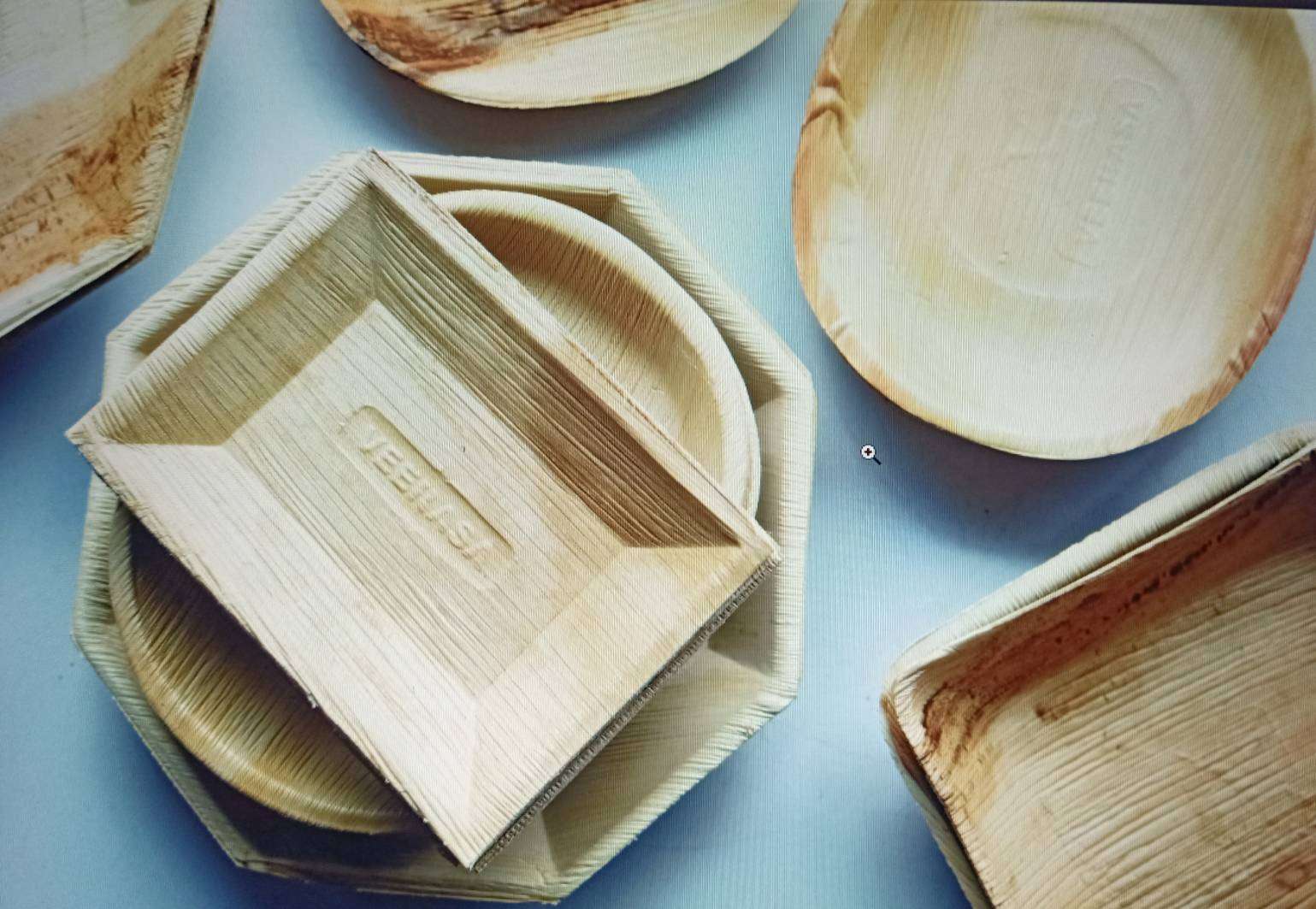 Plate made from betel nut residue.