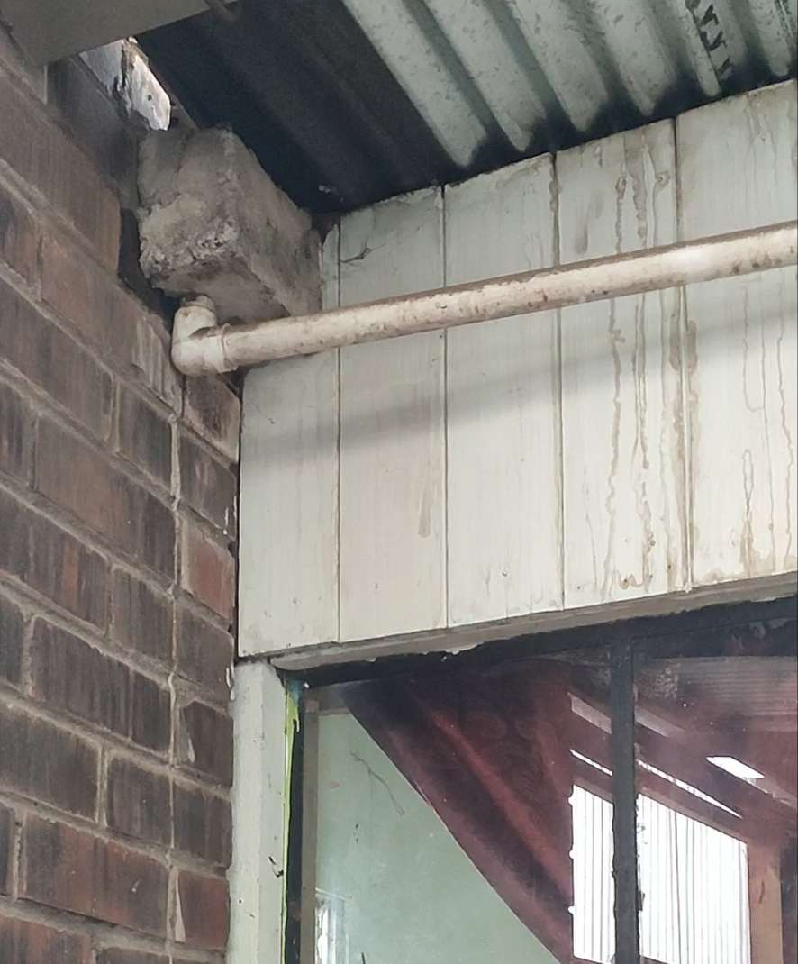 This is where the water filters through