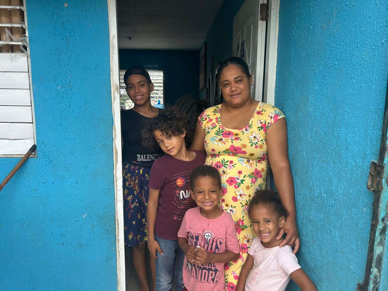 the mother and part of her family