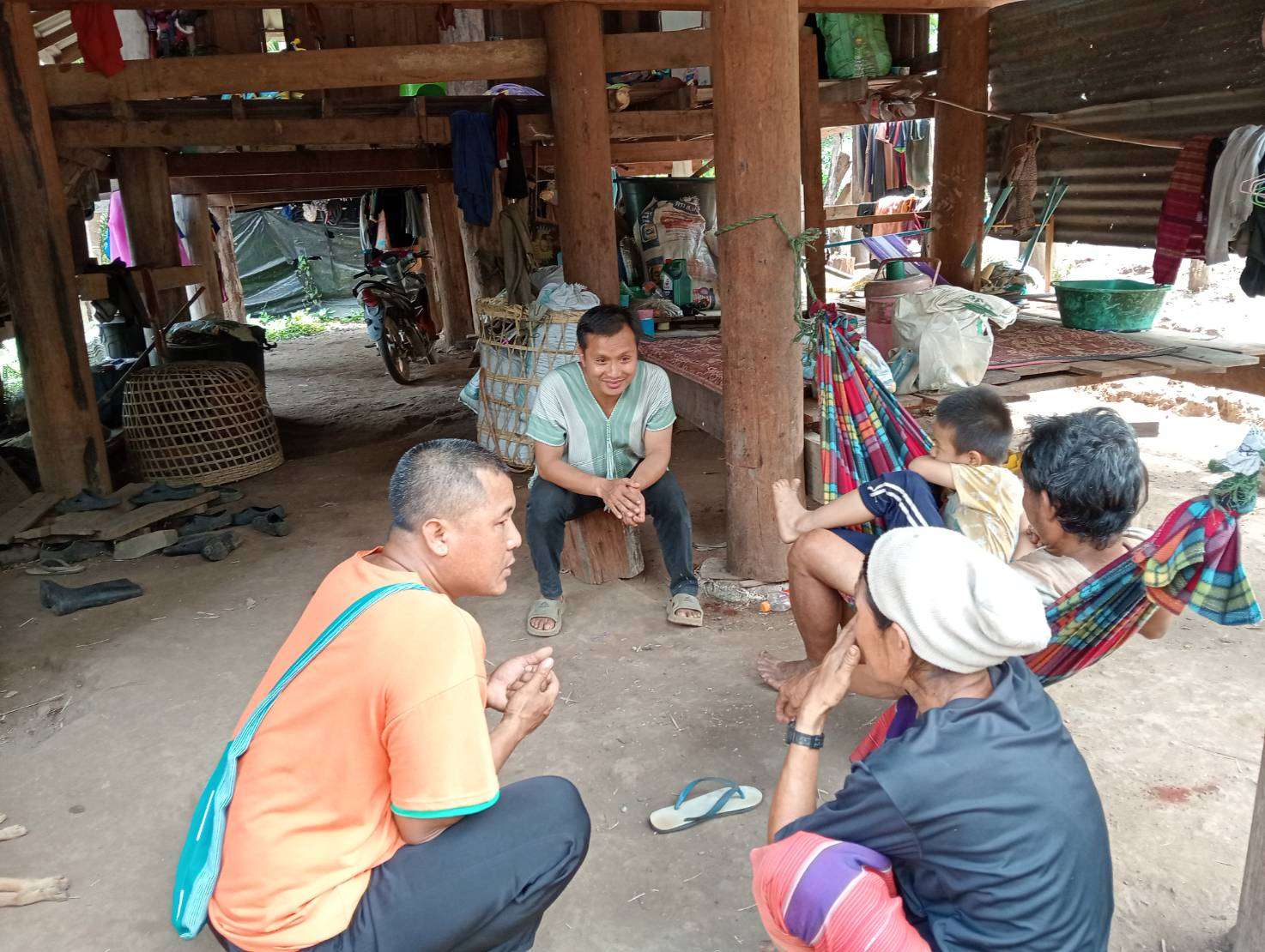 Visiting and encouraging