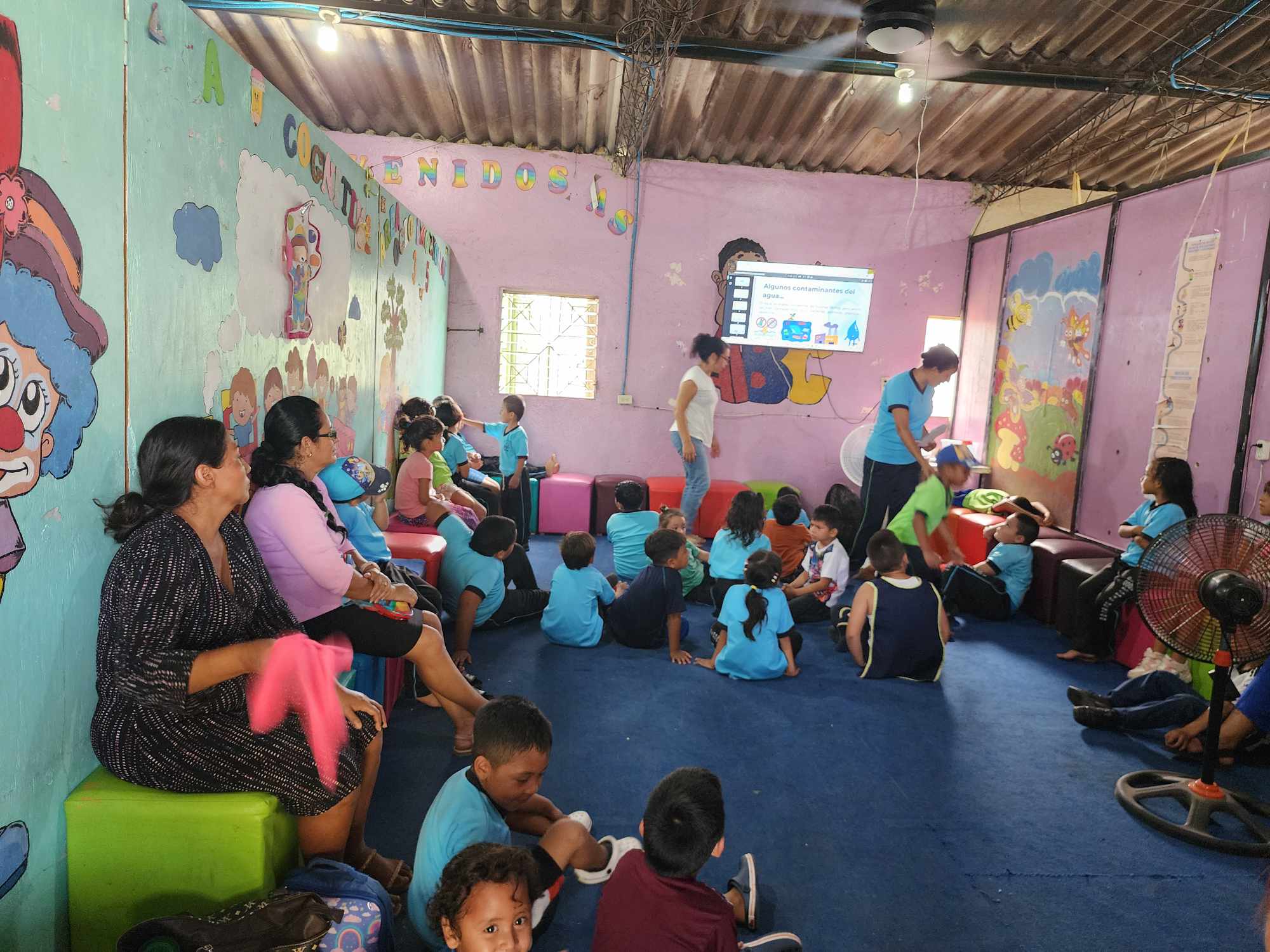 Bible class with children is shown