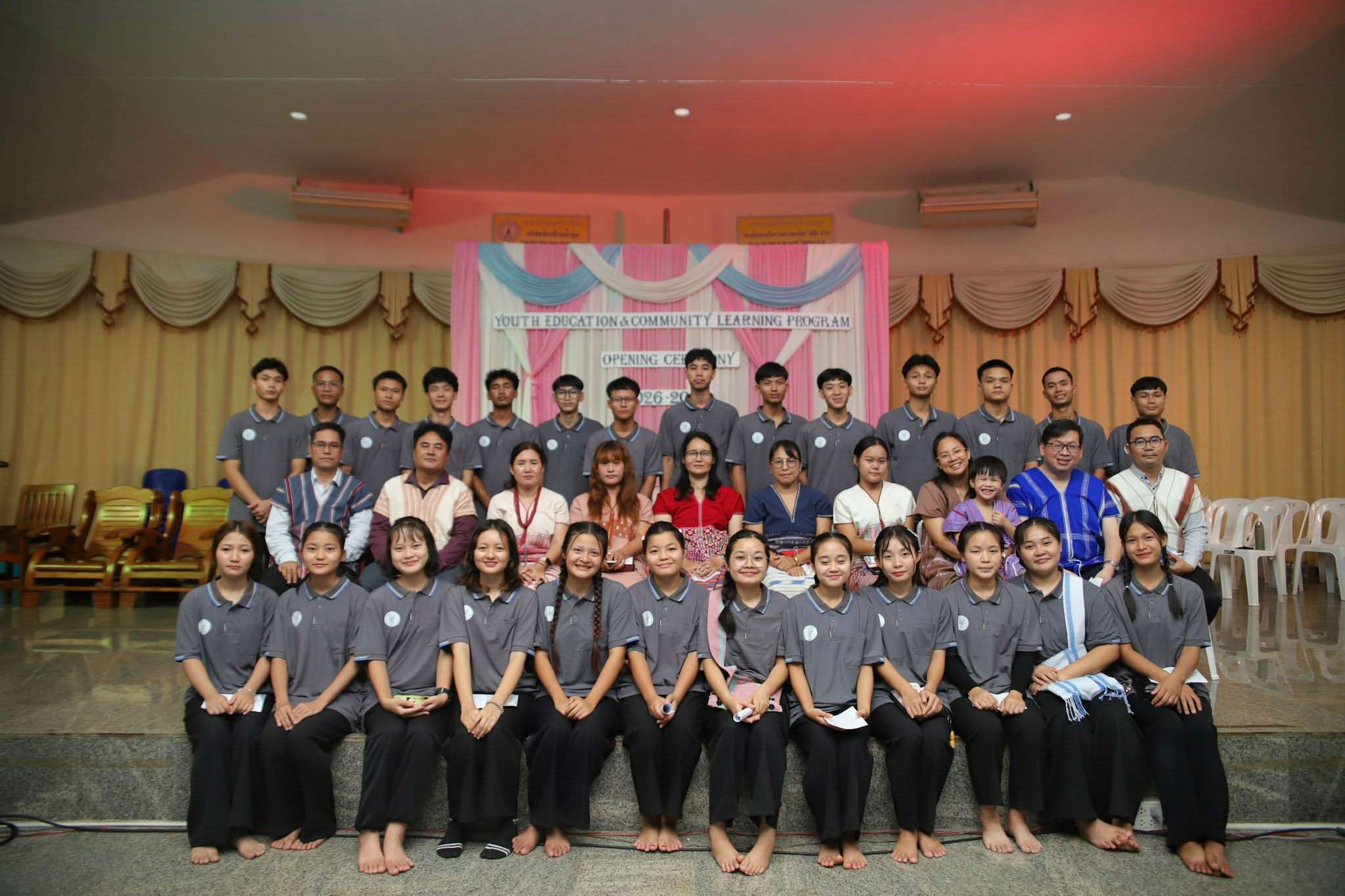 Students and committee members who are studying the GED program.
