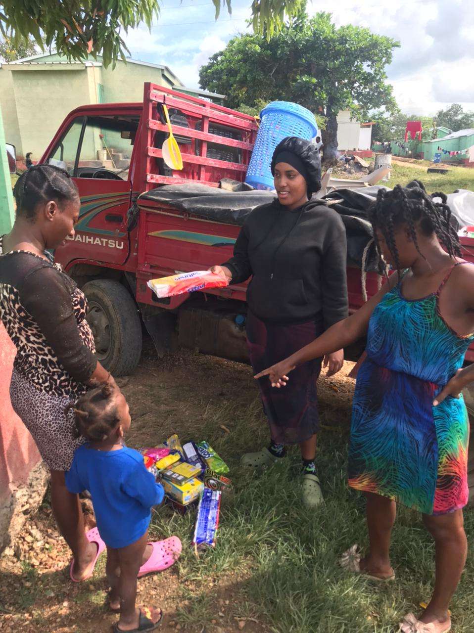the young woman in the work area