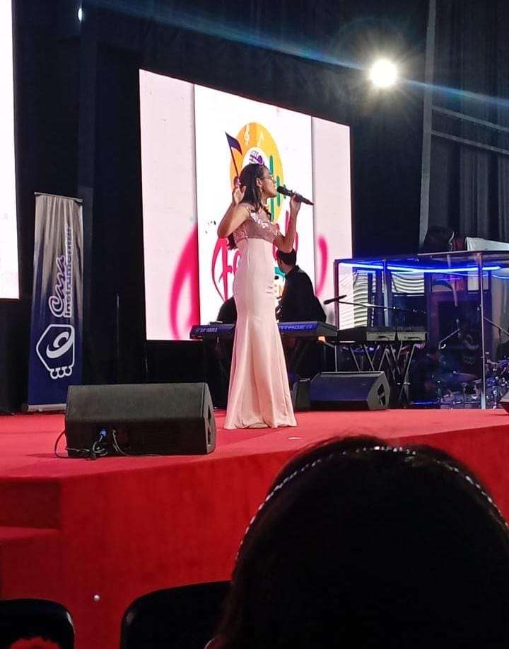 Singing performance.