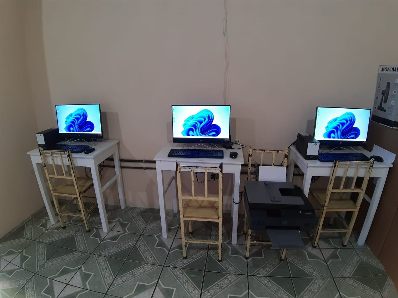 technology learning center in operation
