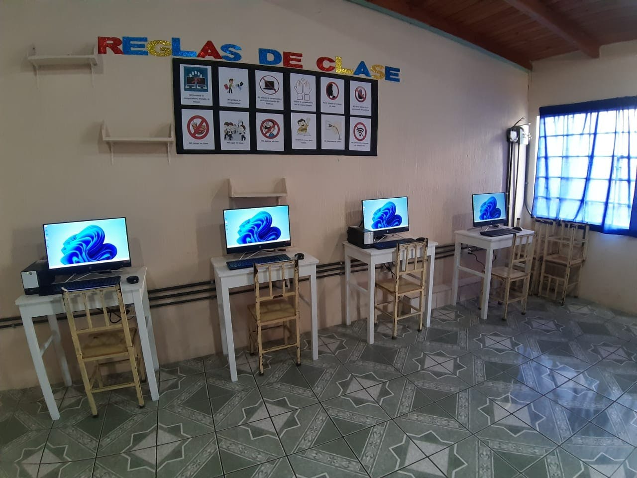 technology learning center in operation